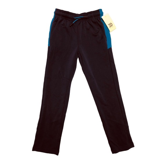 All in Motion Track‎ Pants Boys S 6-7 Navy/Blue Drawstring NEW - Picture 1 of 8